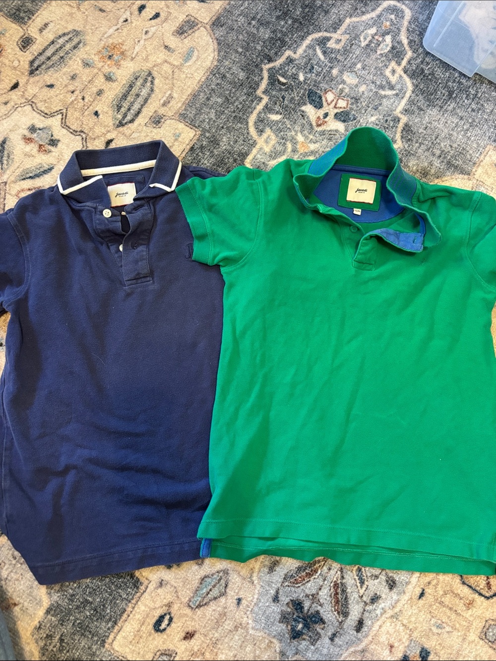 Jacadi Boys' Green Polo with Navy Polo Set, size 12